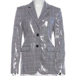 Robert Rodriguez sequin plaid blazer fabulous for the holidays